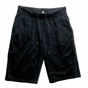 Smoke Rise Sweat Shorts Mens M-L Black Drawstring Athletic